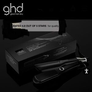 NWT ghd Chronos Max Wide Plate 2" Styler - Black